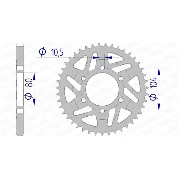 Couronne AFAM aluminium 17610525