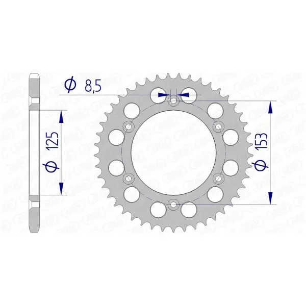 Couronne AFAM aluminium Ultra-Light 11212 - 520