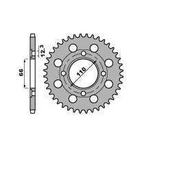 Couronne PBR 38 dents 