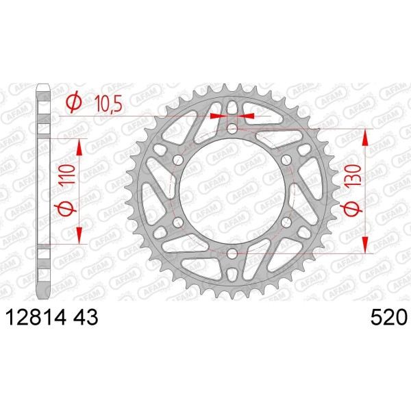 Couronne AFAM 43 dents 