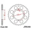 Couronne JT SPROCKETS acier standard 819 - 520