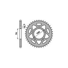Couronne PBR aluminium Ultra-Light 4456 - 525