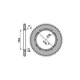 Couronne PBR 45 dents 