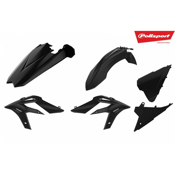 Kit plastiques POLISPORT noir 