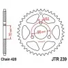 Couronne JT SPROCKETS acier standard 239 - 420