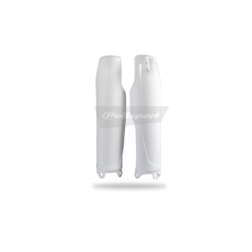 Protections de fourche POLISPORT blanc Kawasaki KX250F/KX450F