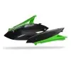 Plaques latérales POLISPORT vert/noir Kawasaki KX250F/KX450F