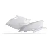 Plaques latérales POLISPORT blanc Honda CRF450R