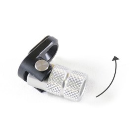 Embout de sélecteur articulé LIGHTECH repliable vers l'arrière argent