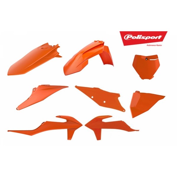 Kit plastiques POLISPORT orange 