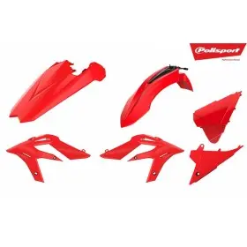 Kit plastiques POLISPORT rouge 