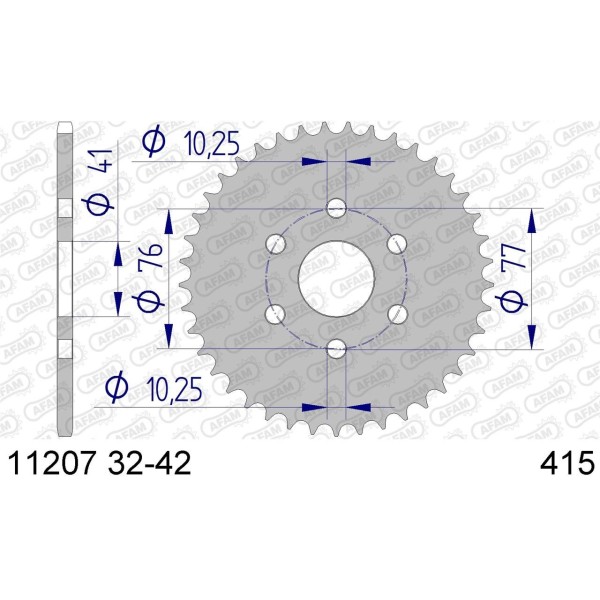 Couronne AFAM 38 dents 