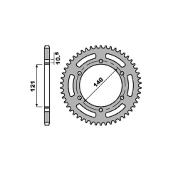 Couronne PBR 40 dents 