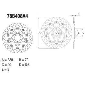 Disque de frein BREMBO