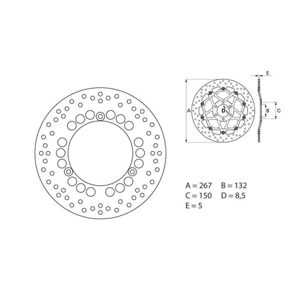 Disque de frein BREMBO 