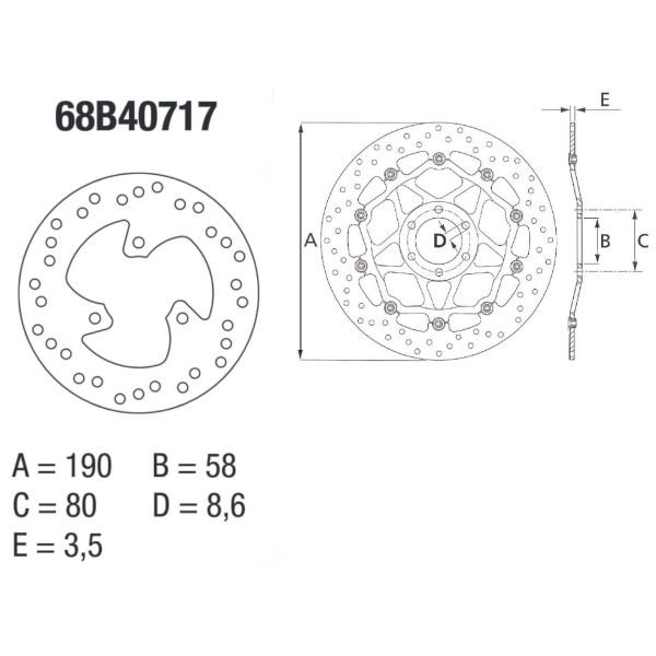 Disque de frein BREMBO 