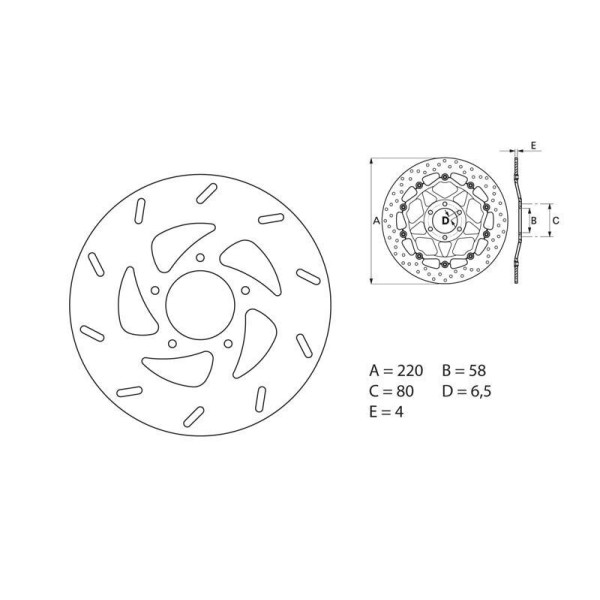 Disque de frein BREMBO 