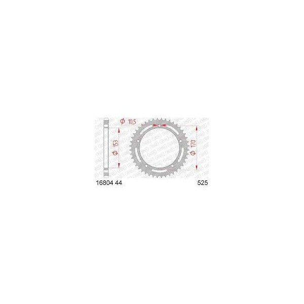 Couronne AFAM 44 dents 