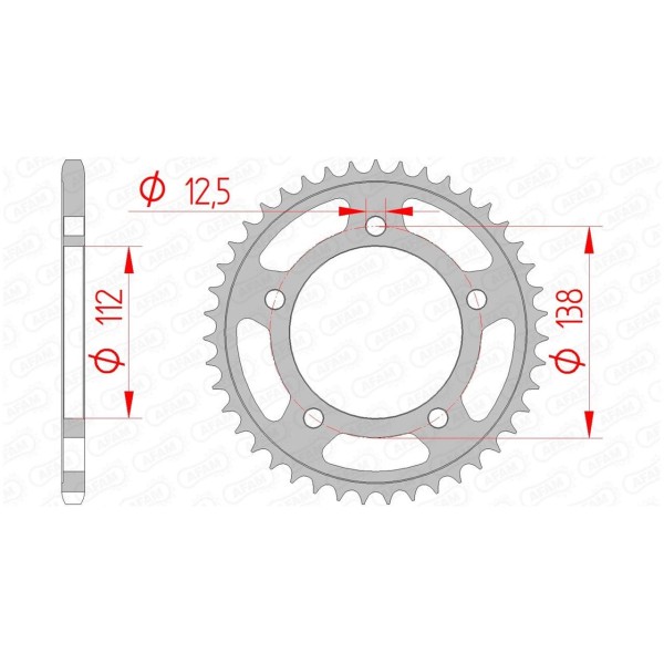 Couronne AFAM 38 dents 