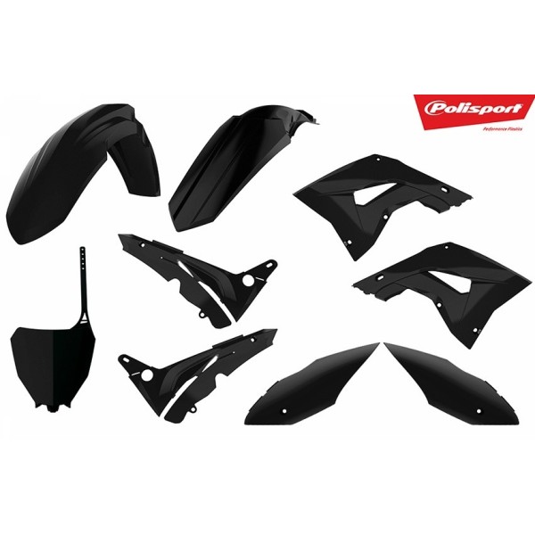 Kit plastiques POLISPORT noir 