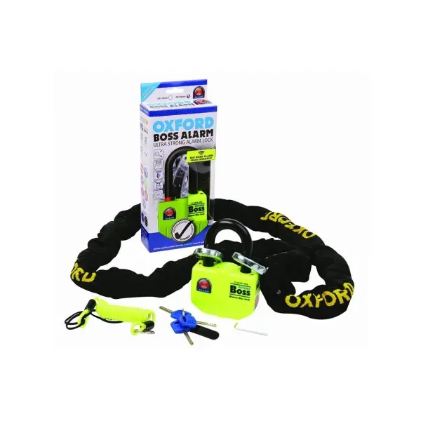 Chaîne antivol alarme OXFORD Big Boss - 2m x 12mm