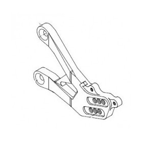 Platine gauche de commandes reculées LIGHTECH argent Yamaha YZF-R1
