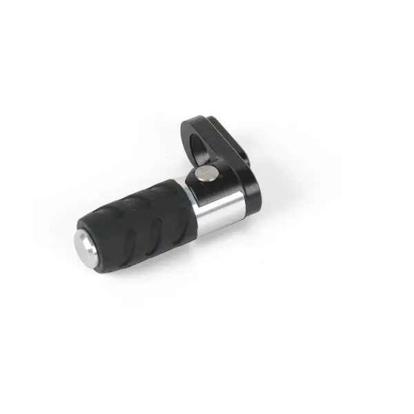 Bouton rabattable avec caoutchouc