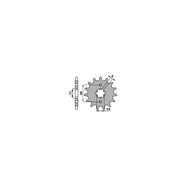 Pignon PBR acier standard 270 - 420