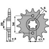 Pignon 15 dents PBR 