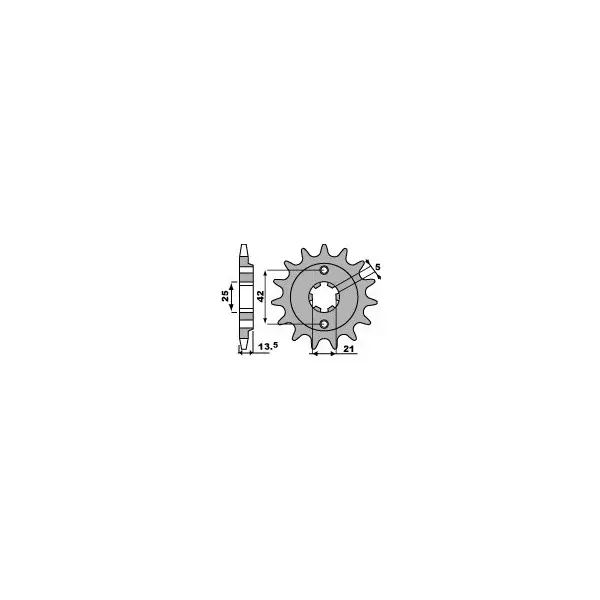 Pignon PBR acier standard 494 - 530
