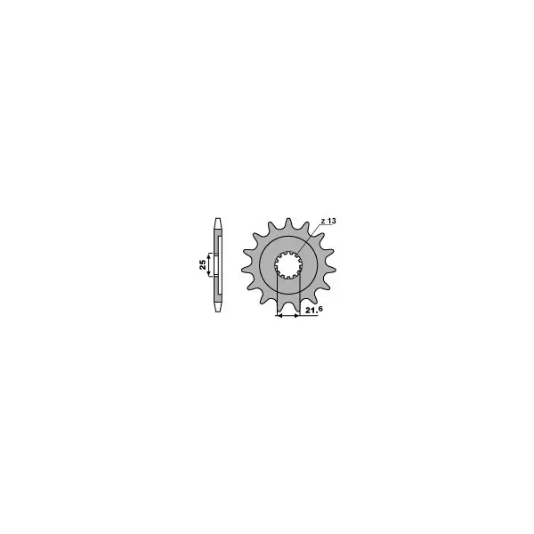 Pignon PBR acier standard 570 - 530