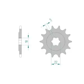 Pignon AFAM 13 dents 