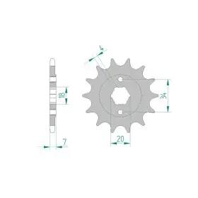 Pignon AFAM 13 dents 