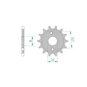 Pignon AFAM 14 dents 