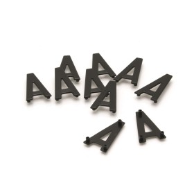 Caractères PRO PLAQUES "T" - 45MM pour plaques aluminium 10 pièces