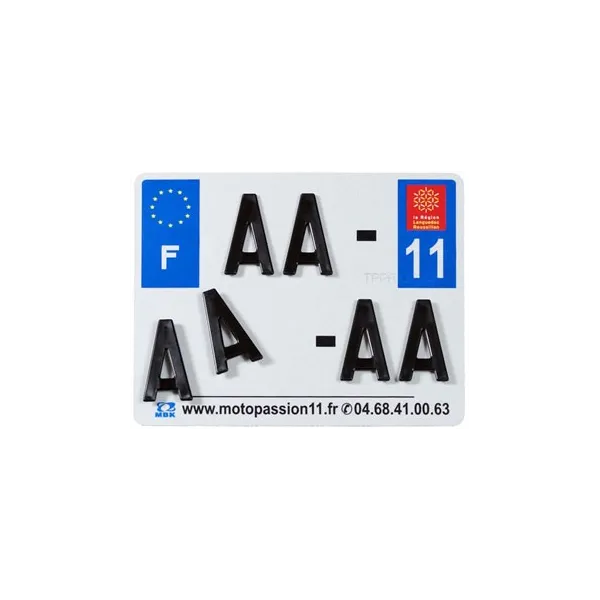 Plaques Françaises PPI 210x130 SIV Département 42 aluminium 10 pièces