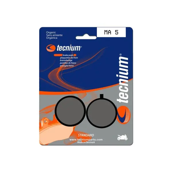 Plaquettes de frein TECNIUM route organique - MA5