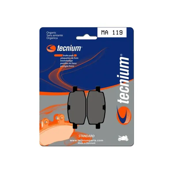 Plaquettes de frein TECNIUM route organique - MA119