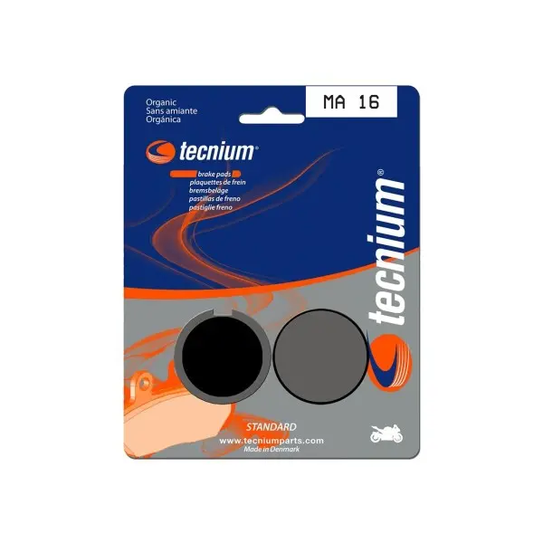 Plaquettes de frein TECNIUM route organique - MA16