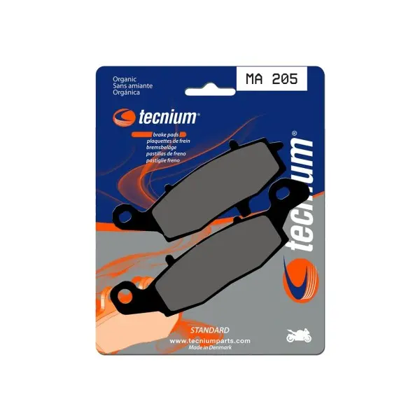 Plaquettes de frein TECNIUM route organique - MA205