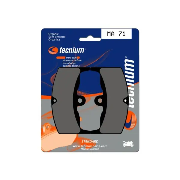 Plaquettes de frein TECNIUM route organique - MA71