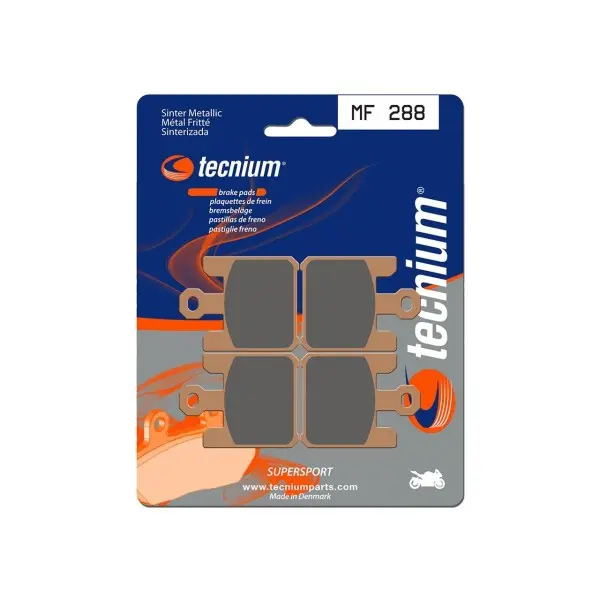 Plaquettes de frein TECNIUM Performance métal fritté - MF288