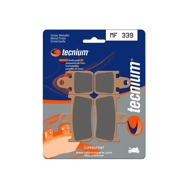 Plaquettes de frein TECNIUM Performance métal fritté - MF339
