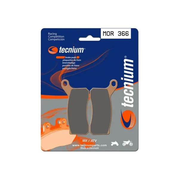 Plaquettes de frein TECNIUM Racing MX/Quad métal fritté - MOR366