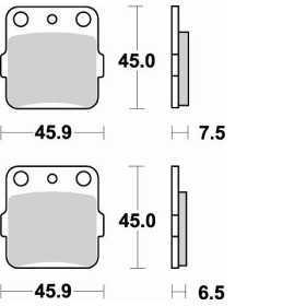 Plaquettes de frein BRAKING 