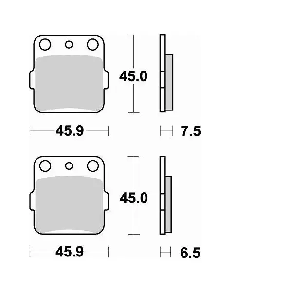 Plaquettes de frein BRAKING Off-Road métal fritté - 686CM46