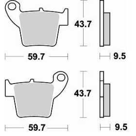 Plaquettes de frein BRAKING 