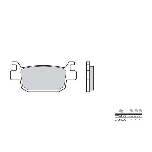 Plaquettes de frein BREMBO 