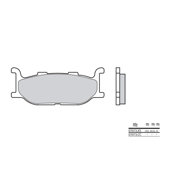 Plaquettes de frein BREMBO 