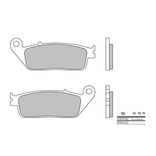 Plaquettes de frein BREMBO 